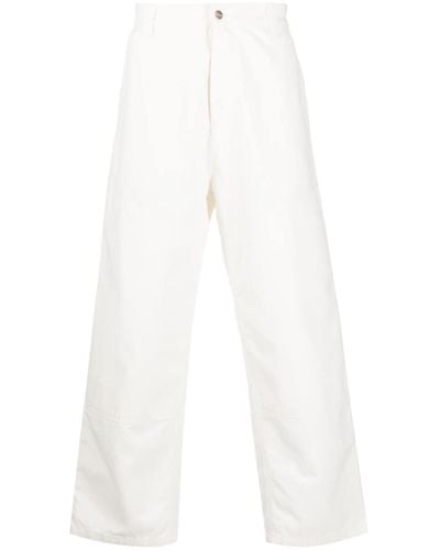 Carhartt Wide-panel Cotton Trousers - White
