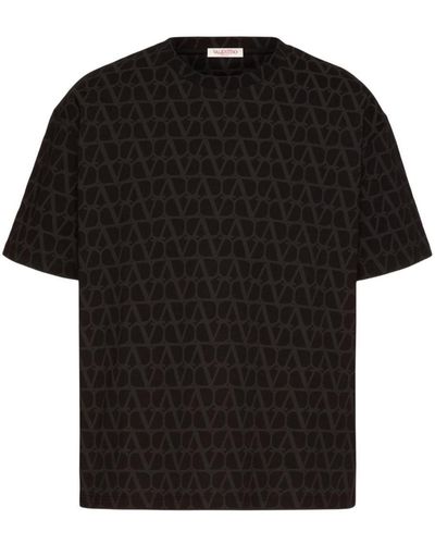 Valentino Toile Iconographe Cotton T-shirt - Black