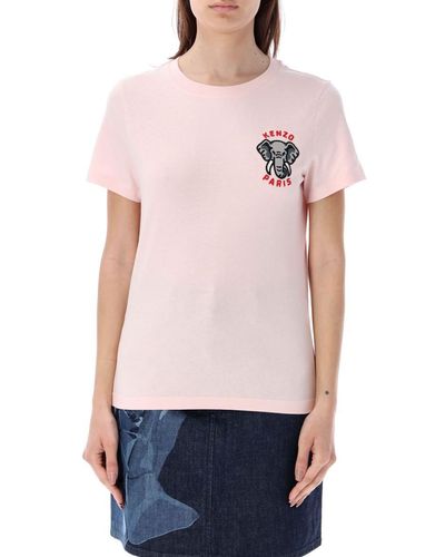KENZO Elephant Classic T-Shirt - Pink