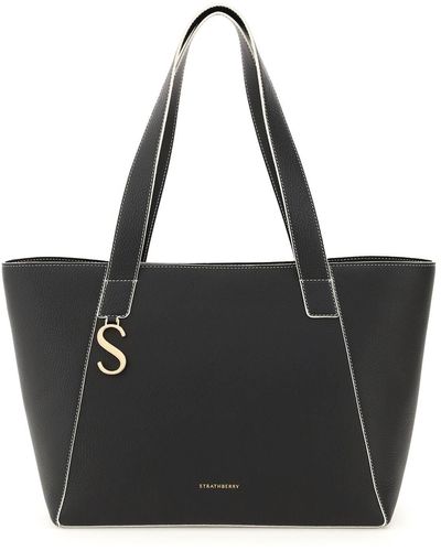 Strathberry S Cabas Shopping Bag - Black