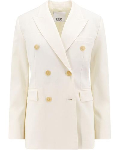 Erika Cavallini Semi Couture Blazer - White