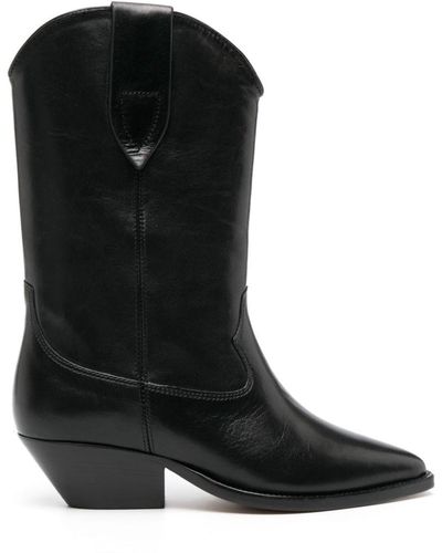 Isabel Marant Duerto Leather Boots - Black