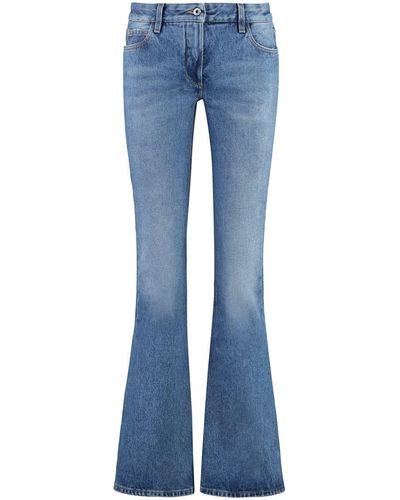 Off-White c/o Virgil Abloh High-rise Flared Jeans - Blue