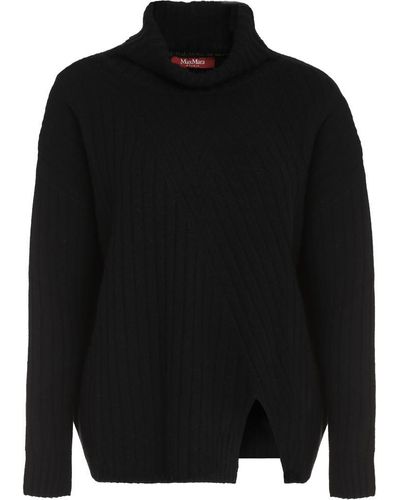 Max Mara Studio Abile Wool And Cashmere Sweater - Black