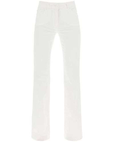 Moschino Five Pocket Bootcut Jeans - White
