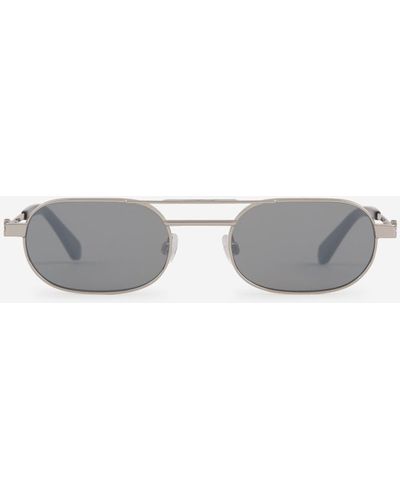 Off-White c/o Virgil Abloh Off- Vaiden Oval Sunglasses - Gray