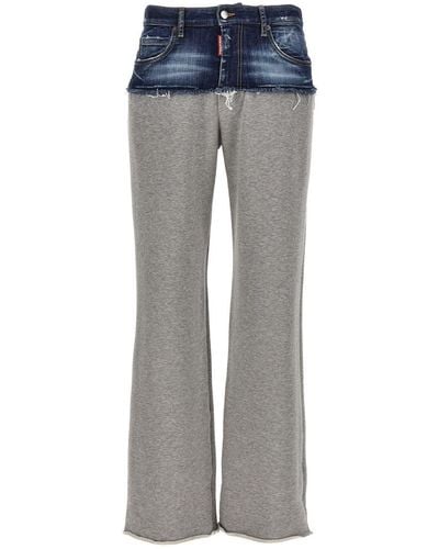 DSquared² 'Hybrid Jean' Trousers - Grey
