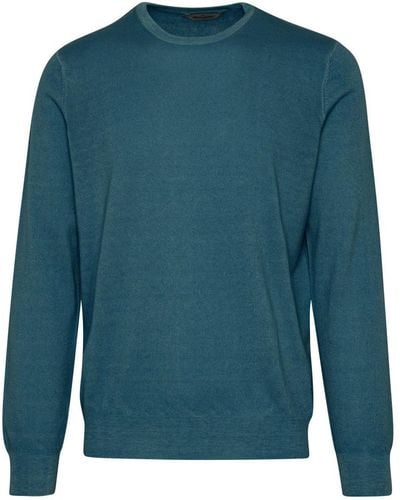 Gran Sasso Light Cashmere Sweater - Blue
