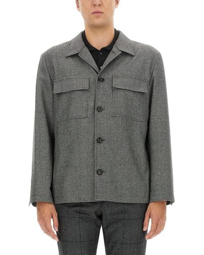 Lardini Wool Shirt - Gray