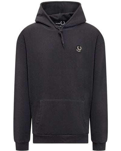 Fred Perry Fred Perry Raf Simons Sweatshirt With Prints - Blue