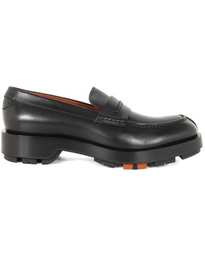 Zegna Loafer In Hand-buffed Calfskin Shoes - Black