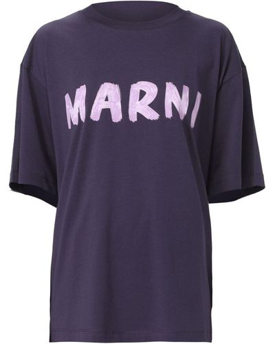Marni Logo T-Shirt - Blue