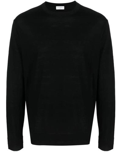 Ballantyne R Neck Pullover Clothing - Black