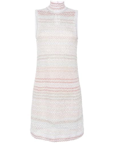 Missoni Sequin-embellished Crochet-knit Dress - White