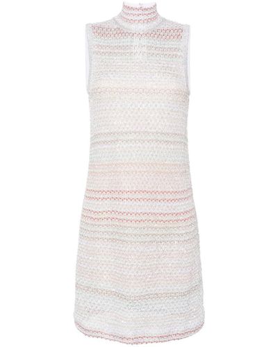 Missoni Sequin-embellished Crochet-knit Dress - White