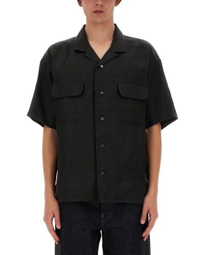 Nigel Cabourn Linen Shirt - Black