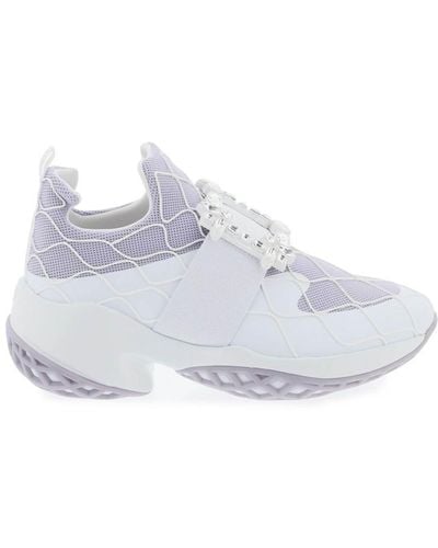 Roger Vivier Viv' Run Technical Sneakers - White