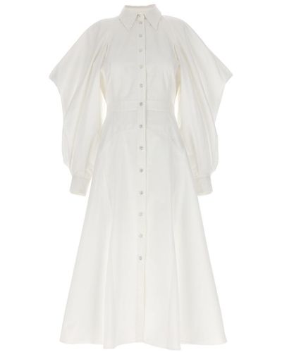Alexander McQueen Cotton Dress - White