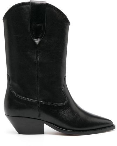 Isabel Marant Duerto Leather Boots - Black
