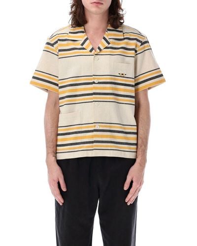 Bode Namesake Stripe Ss Shirt - Natural