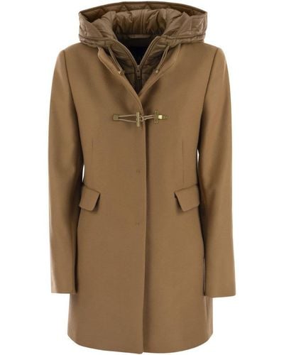 Fay TOGGLE - Hooded Coat - Brown