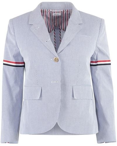 Thom Browne Single-breasted Two-button Blazer - Blue