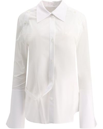 Courreges "Modular Poplin" Shirt - White