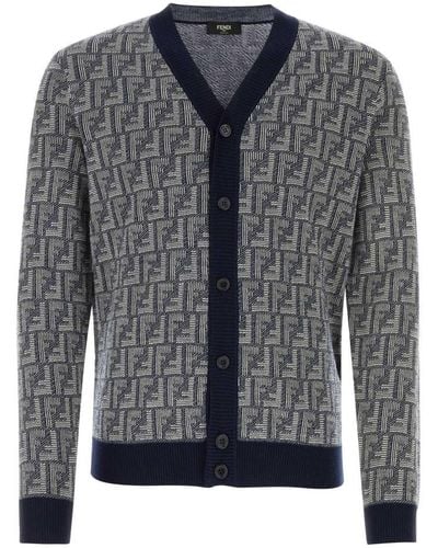 Fendi logo cardigan sale