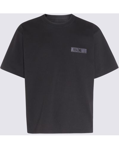 Sacai Black Cotton T-shirt