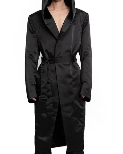 Rick Owens Coats - Black