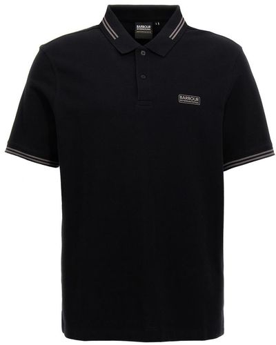 Barbour 'Essential Tipped' Polo Shirt - Black