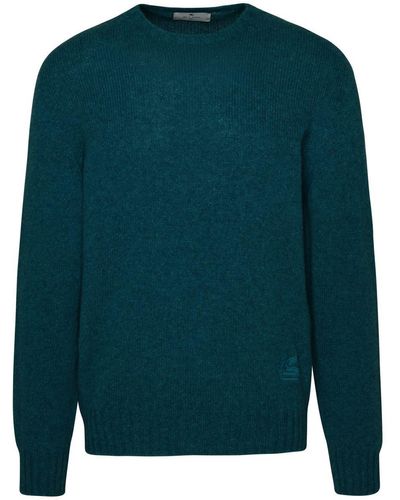 Etro Jumper With Logo - Green