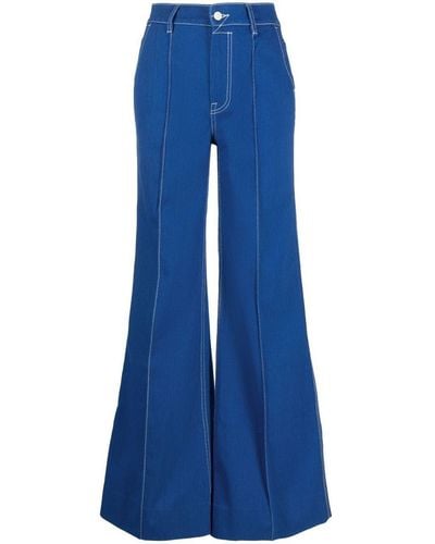 Zimmermann Flared Trousers - Blue