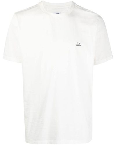 C.P. Company 30/1 Jersey Logo T-Shirt - White