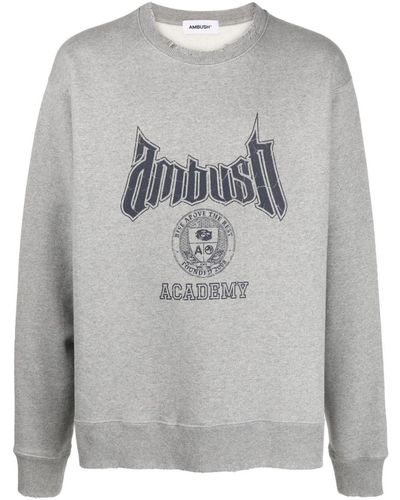 Ambush Logo Cotton Sweatshirt - Gray