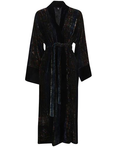 OBIDI Velvet Kimono - Black