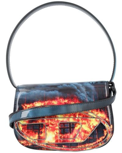 DIESEL 1Dr Flame Shoulder Bag - Blue