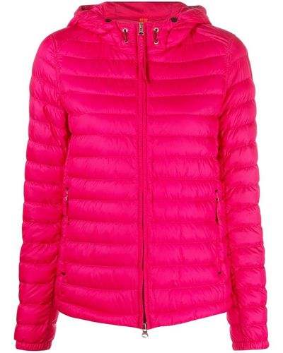 Parajumpers Hooded Zip-up Puffer Jacket - Pink