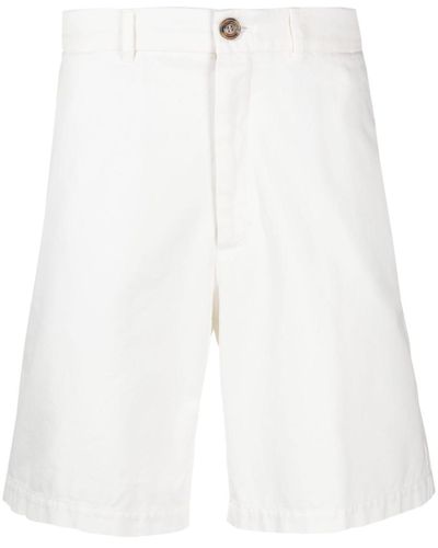 Brunello Cucinelli Knee-length Twill Bermuda Shorts - White