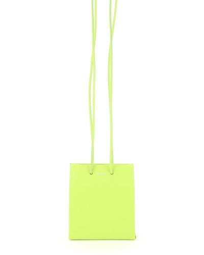 MEDEA Leather Short Long Strap Bag - Yellow