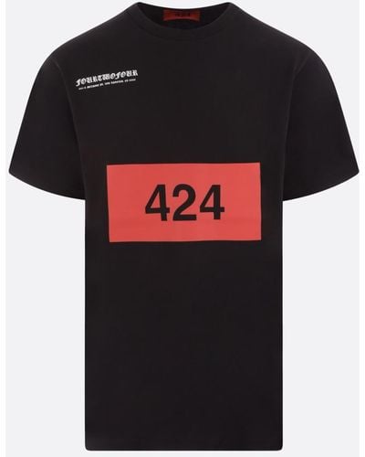424 T-Shirts And Polos - Black