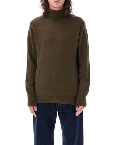 Aspesi High-Neck Wool Sweater - Natural