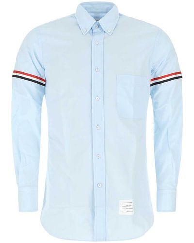 Thom Browne Powder Blue Cotton Shirt