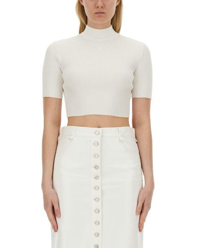 Courreges Top Cropped - White