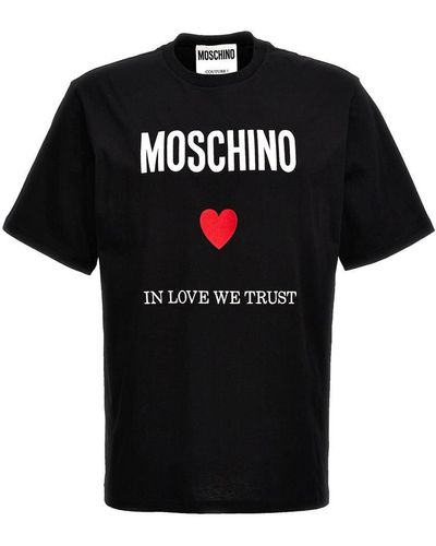 Moschino In Love We Trust T-shirt - Black
