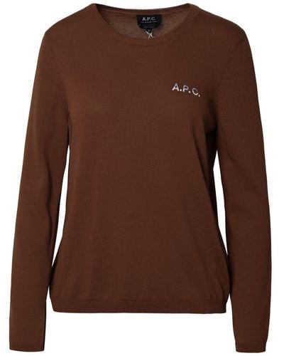 A.P.C. Sweaters - Brown