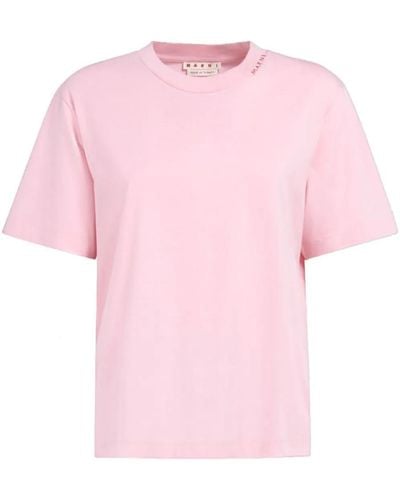 Marni T-Shirt With Embroidery - Pink
