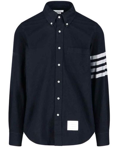 Thom Browne ''4-bar' Detail Shirt - Blue