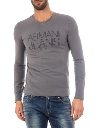 Armani Jeans Aj Topwear - Gray