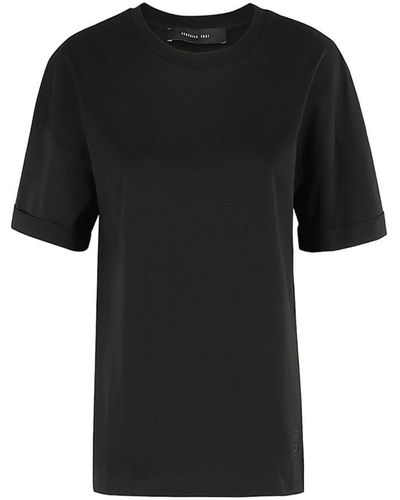 FEDERICA TOSI Cotton T-Shirt - Black
